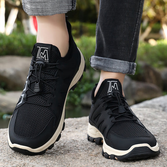 Damen Sportliche Trail-Sneaker mit atmungsaktivem Mesh-Obermaterial und rutschfester Sohle EB
