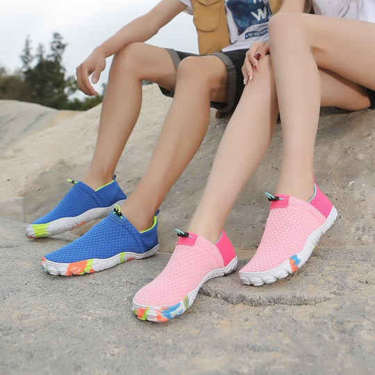 Damen Flexibles Freizeit-Wasserschuh mit rutschfester Gummisohle EB