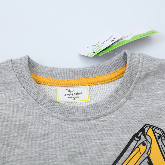 Jungen Sweatshirt mit kreativem Baukran-Design EB