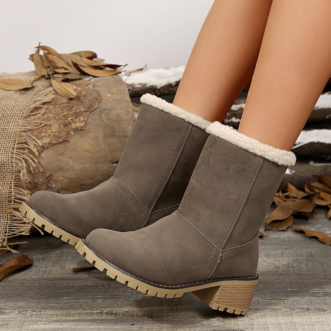 Damen Stiefeletten mit kuscheligem Futter und rutschfester Sohle EB