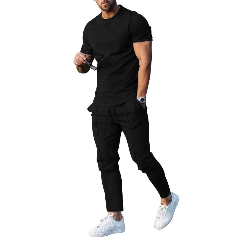 Herren lässiges T-Shirt und Jogginghose Set EB