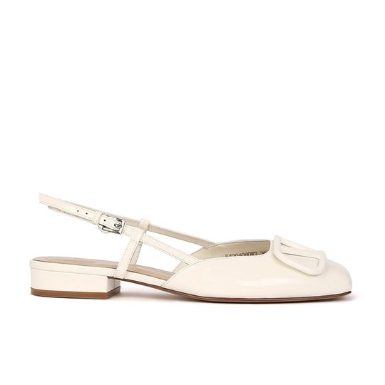 Damen Slingback-Schuhe mit modischer Schnalle und komfortablem Blockabsatz EB