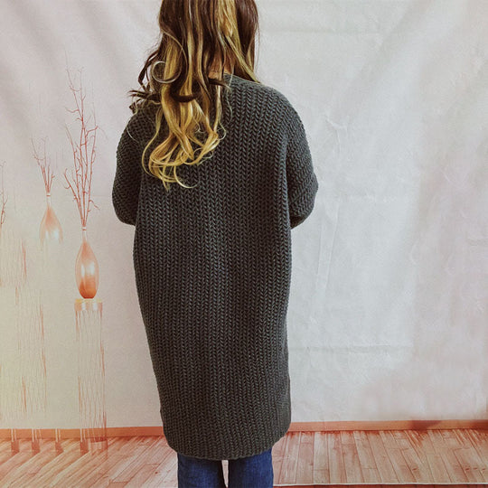 EB | Einfarbige Strickjacke