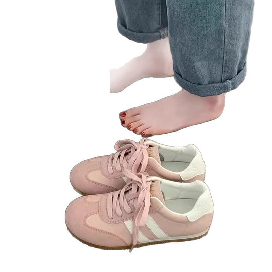 Damen Sportliche Sneakers mit hochwertiger Wildleder-Oberfläche und atmungsaktivem Innenfutter EB