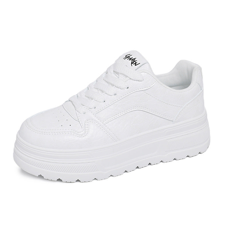 Damen Modische Chunky Sneakers mit elegantem Obermaterial und dämpfender Sohle EB