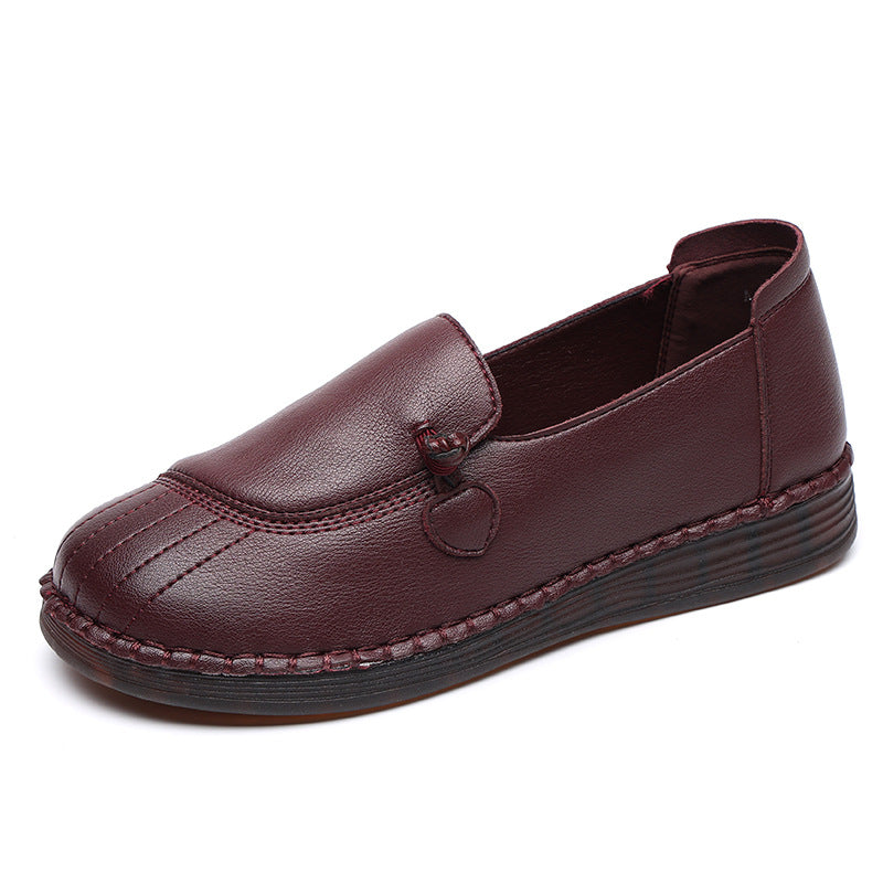 Damen Bequeme Mokassins mit elegantem Riemen und flexibler Sohle EB