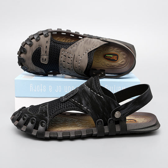 Damen Sportliche Aqua-Sandalen mit atmungsaktiver Netzstruktur und rutschfester Sohle EB