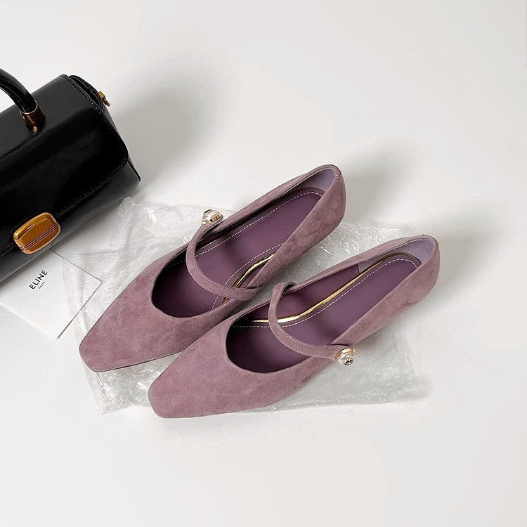 Damen elegante Ballerinas mit einem stilvollen Riemen von EB