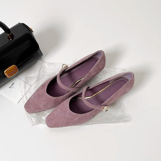 Damen elegante Ballerinas mit einem stilvollen Riemen von EB