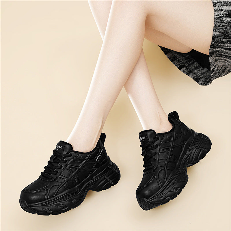 Damen Sportliche Chunky Sneakers mit gepolsterter Sohle und atmungsaktivem Obermaterial EB