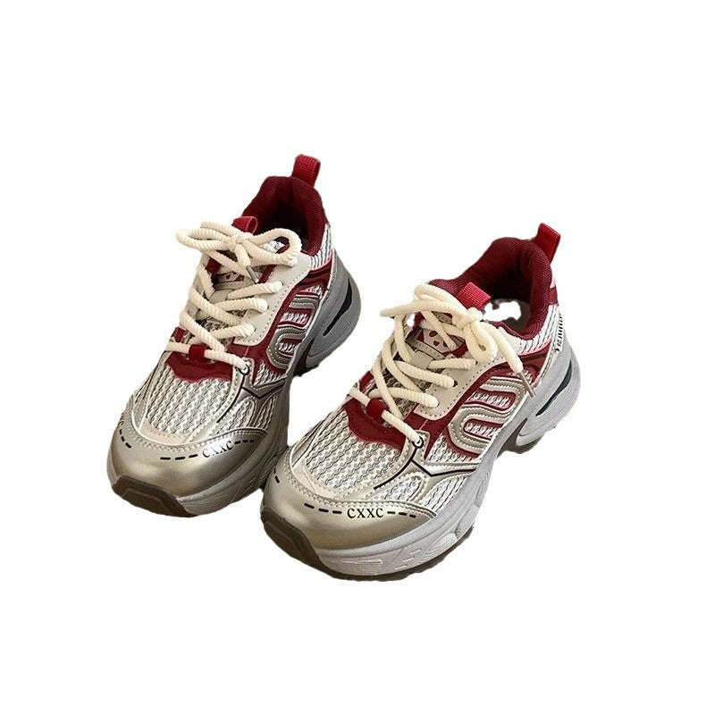 Damen Sportliche Trend-Sneaker mit modischen Akzenten und rutschfester Sohle EB