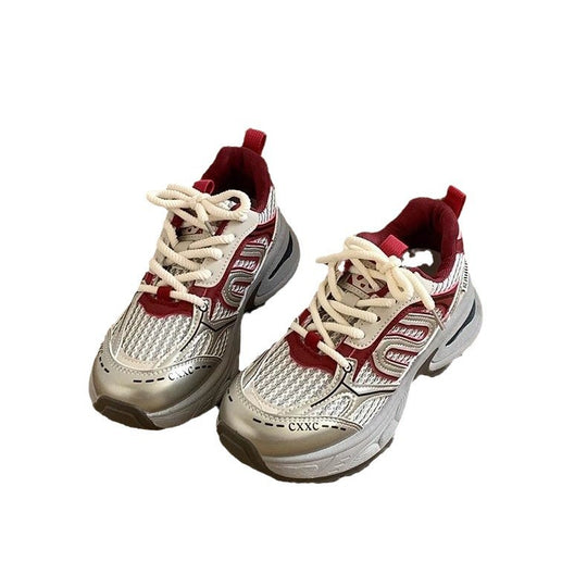 Damen Sportliche Trend-Sneaker mit modischen Akzenten und rutschfester Sohle EB