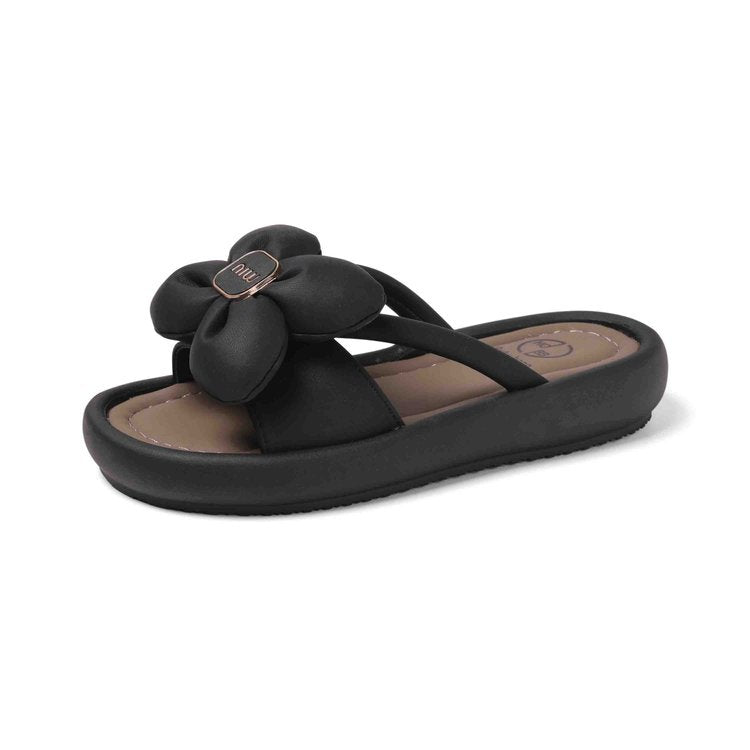 Damen Sandalen mit floralem Design und bequemer Sohle EB