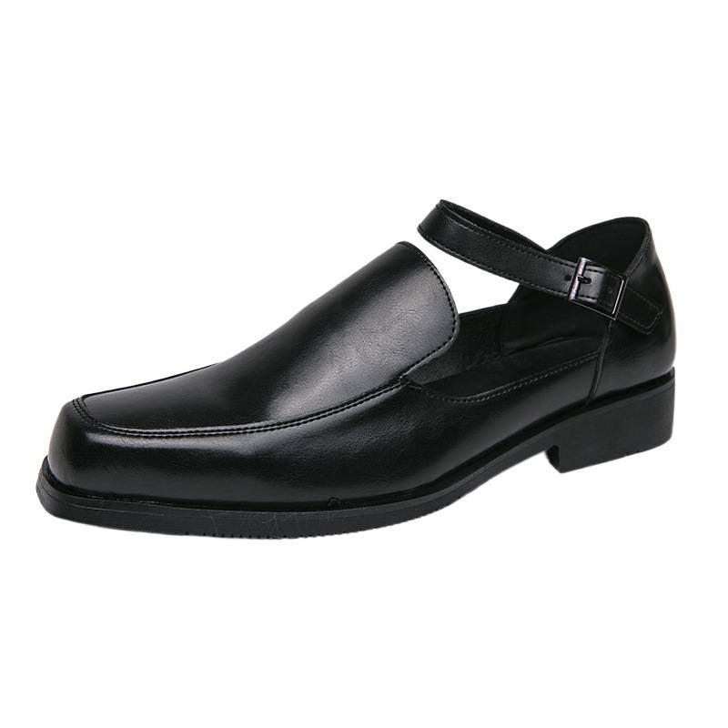 Damen Elegante Lederschuhe mit praktischem Schnallenverschluss EB