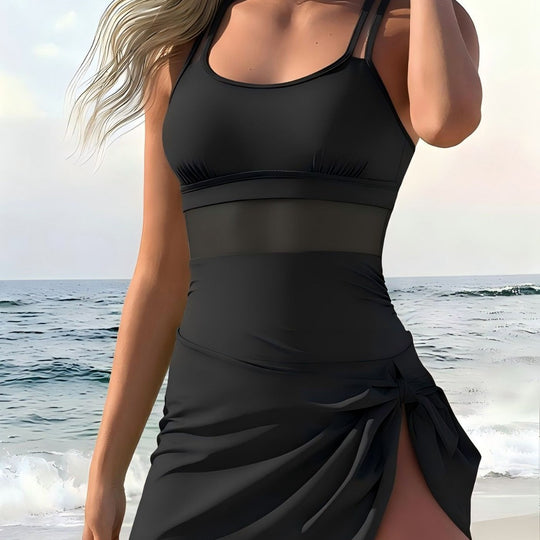 Damen Tankini mit modischem Wickelrock EB