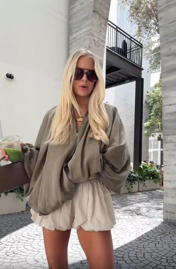 Damen lässiger Oversized Pullover EB