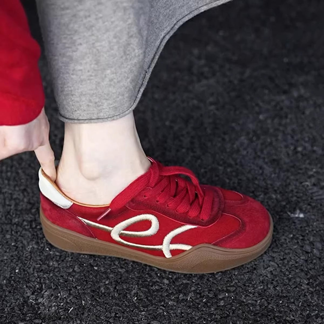 Damen modische Sneaker mit einzigartigem Schnürsystem und Komfortsohle EB
