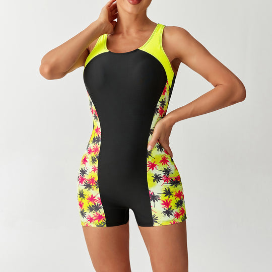 Damen Surfanzug mit floralem Design EB