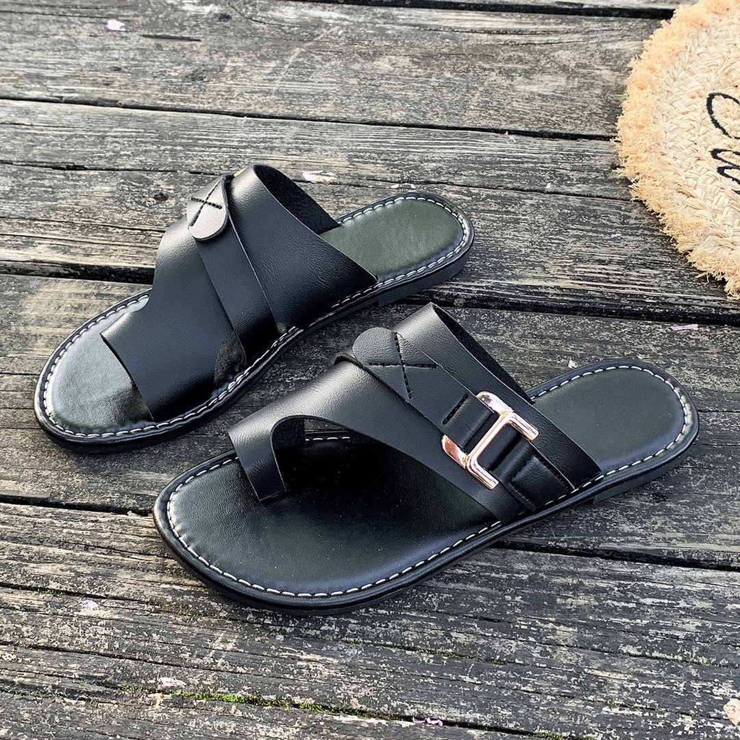Damen Elegante und komfortable Freizeit-Sandalen mit Verzierung EB