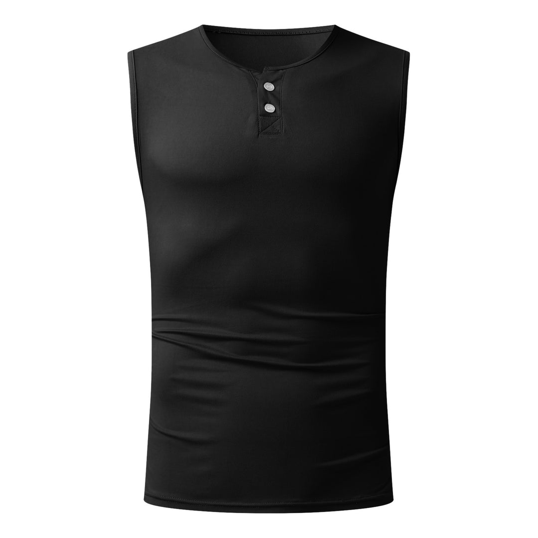Herren Tanktop mit ausgewogenem Schnitt und praktischen Druckknöpfen EB