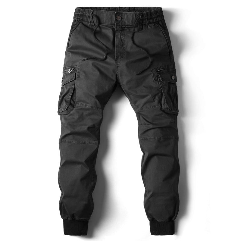 Herren Cargo-Jogginghose mit verstellbarem Bund und praktischen Taschen EB