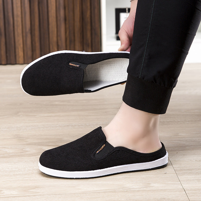 Damen Bequeme Hausschlüpfschuhe mit Rippstruktur EB