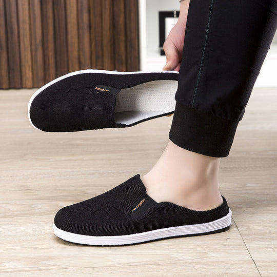 Damen Bequeme Hausschlüpfschuhe mit Rippstruktur EB