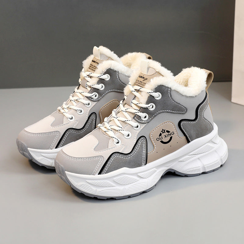 Damen Winter Sneakers mit kuscheligem Innenfutter und stabiler Laufsohle EB