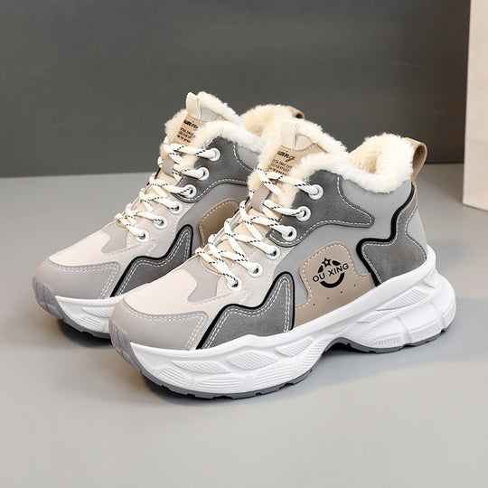 Damen Winter Sneakers mit kuscheligem Innenfutter und stabiler Laufsohle EB