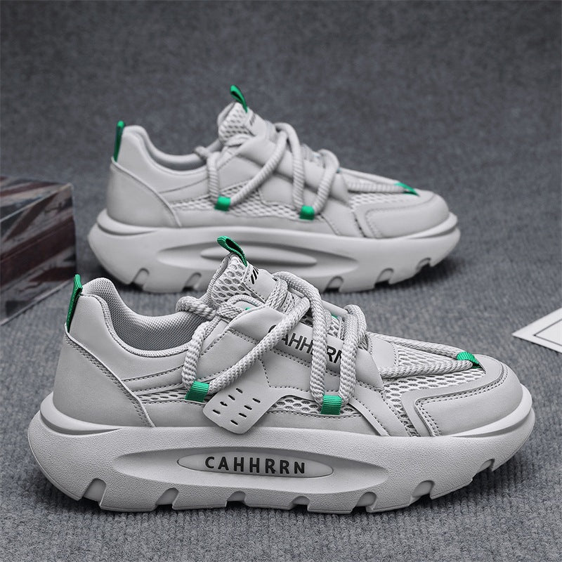 Damen Chunky Sneakers mit atmungsaktiver Mesh-Oberfläche und gepolsterter Sohle EB