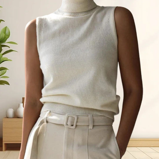 Damen Strickoberteil mit eleganter Knopfleiste und modernen Details EB