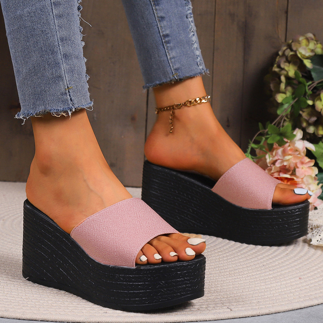 Damen Wedge-Pantoletten mit elegantem Schnitt und komfortabler Sohle EB