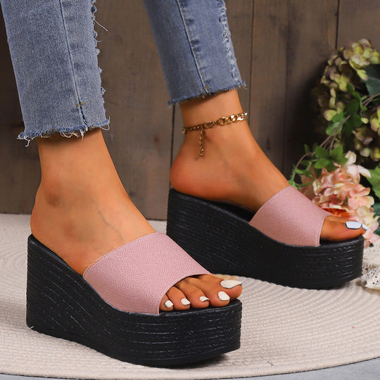 Damen Wedge-Pantoletten mit elegantem Schnitt und komfortabler Sohle EB