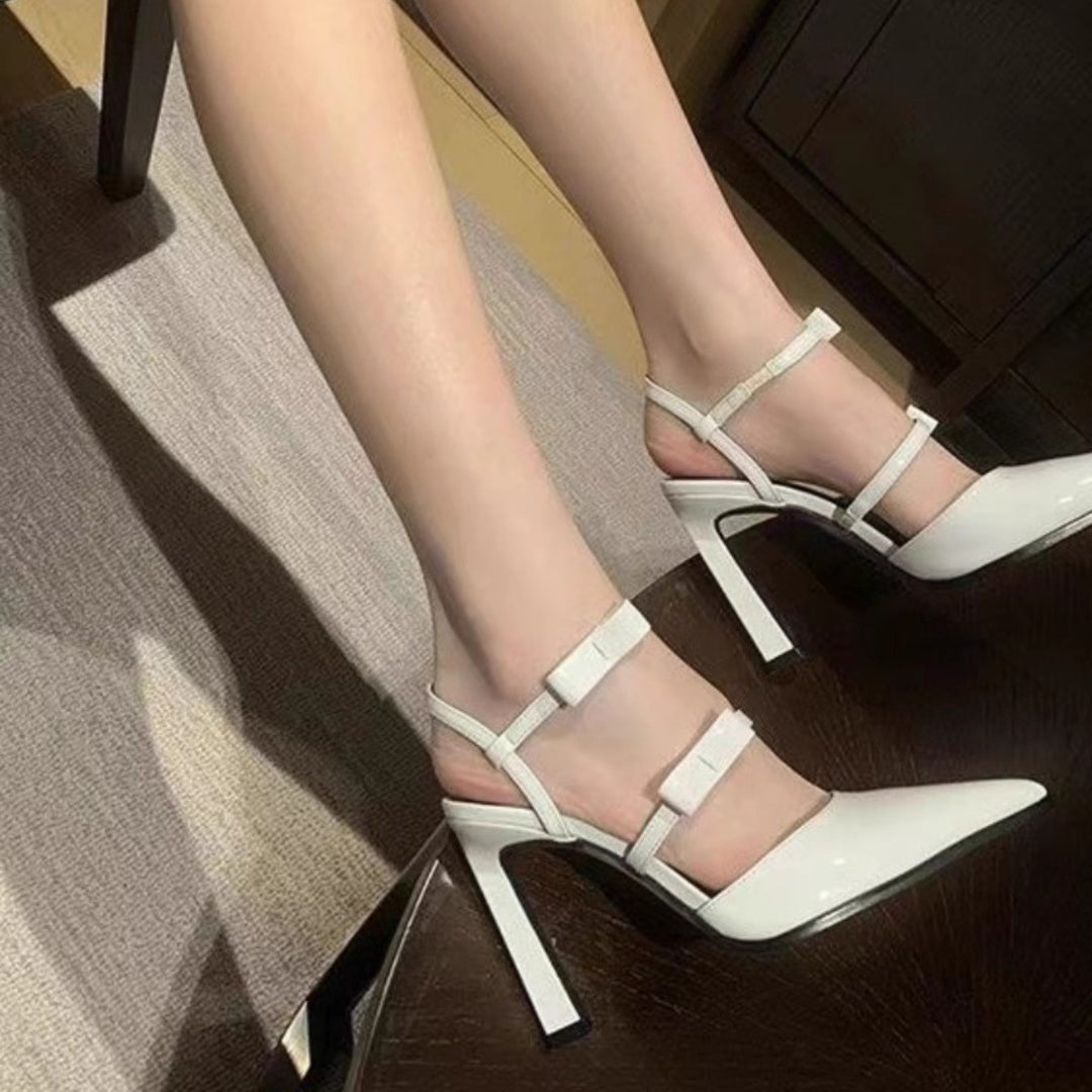 Damen elegante Slingback-Pumps mit hohem Absatz EB