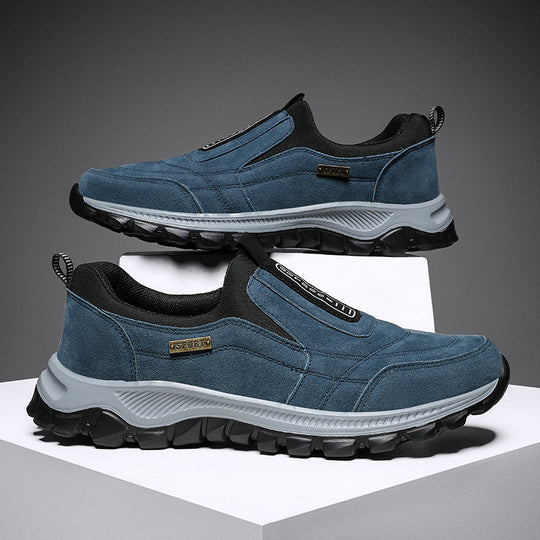 Herren robuste Slip-On Outdoor-Sneaker aus Veloursimitat mit griffiger Trailsohle EB