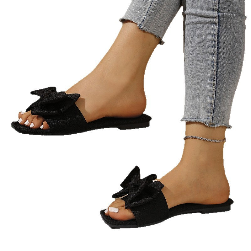 Damen Mules mit großer Schleifen-Applikation EB
