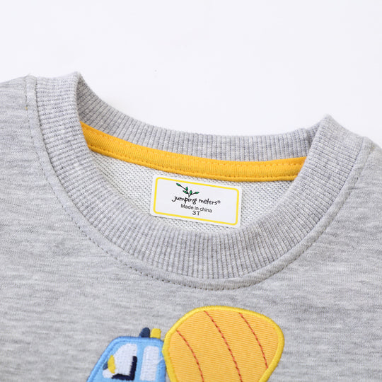Jungen Sweatshirt mit aufregendem Baustellenmotiven EB