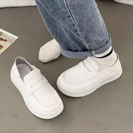 Damen Chunky Slip-On Sneakers mit verstellbarem Riemen und modischer Sohle EB