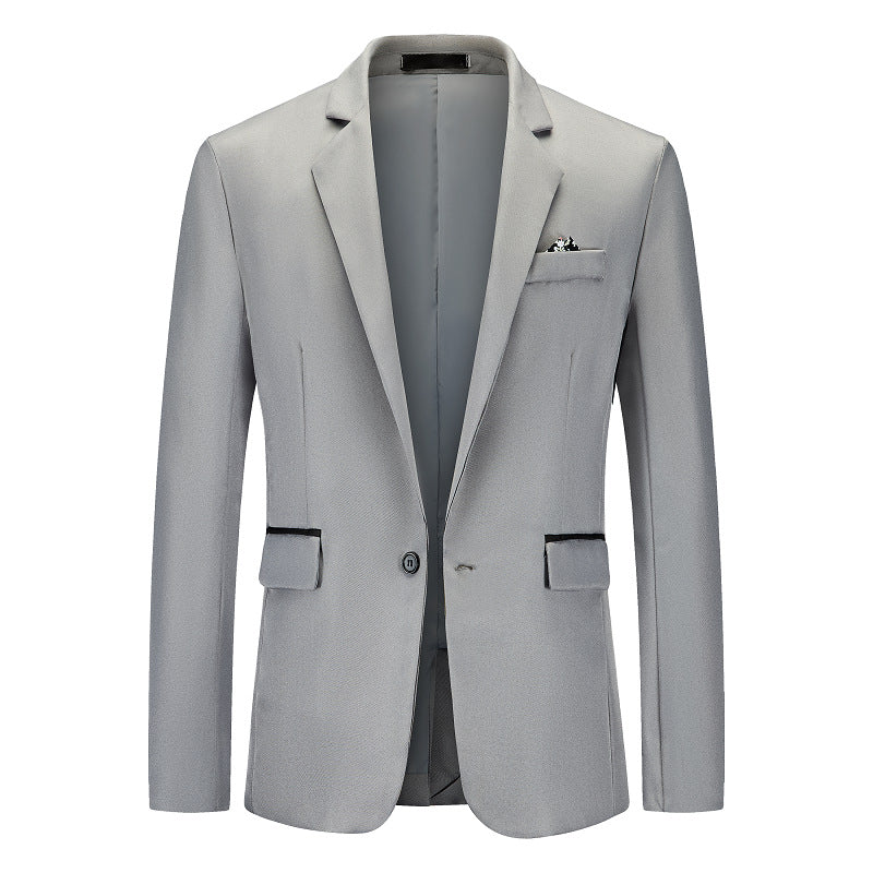 Herren Eleganter Anzugblazer mit feiner Struktur und modernem Schnitt EB