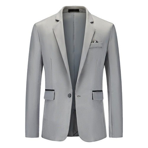 Herren Eleganter Anzugblazer mit feiner Struktur und modernem Schnitt EB