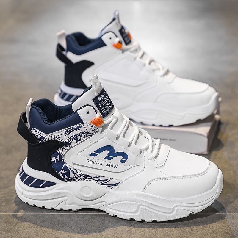 Damen Hohe Sneakers mit modernen grafischen Akzenten und stabiler Sohle EB
