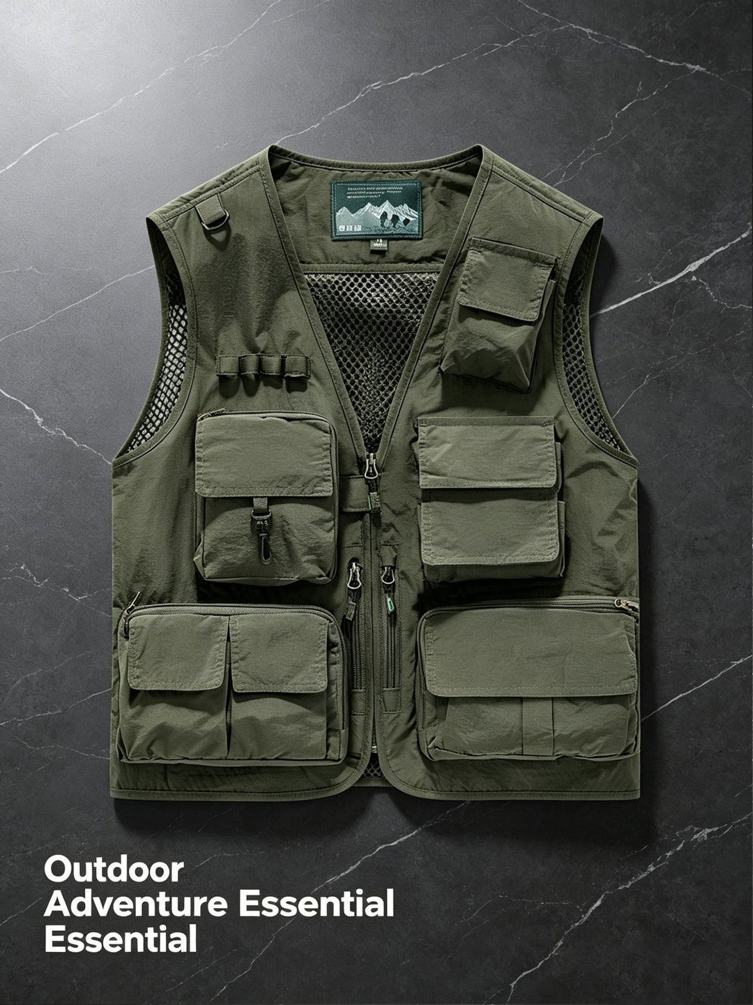 Unisex nan multifunktionale Outdoorweste mit zahlreichen Taschen und Netzfutter EB
