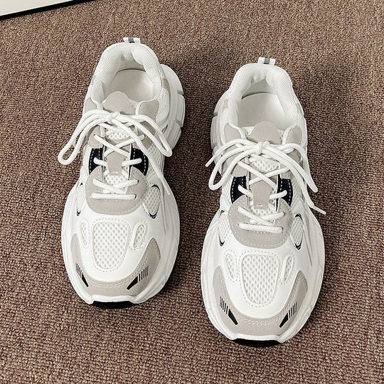 Damen Sportliche Lauf Sneakers mit atmungsaktivem Obermaterial und dämpfender Sohle EB