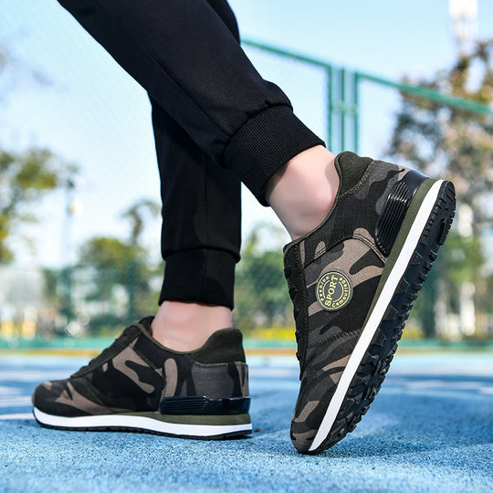 Damen Sportliche Sneakers mit Camouflage-Muster und dämpfender Sohle EB