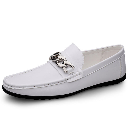 Damen Mokassins mit stilvollem Kettendetail EB
