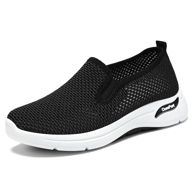 Damen Atmungsaktive Slip-On Sneakers mit elastischem Band EB