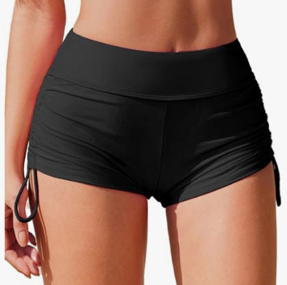 Damen Badehose mit seitlicher Raffung und verstellbarem Bund EB