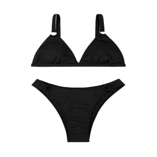 Damen Triangel-Bikini mit edlen Ringen EB