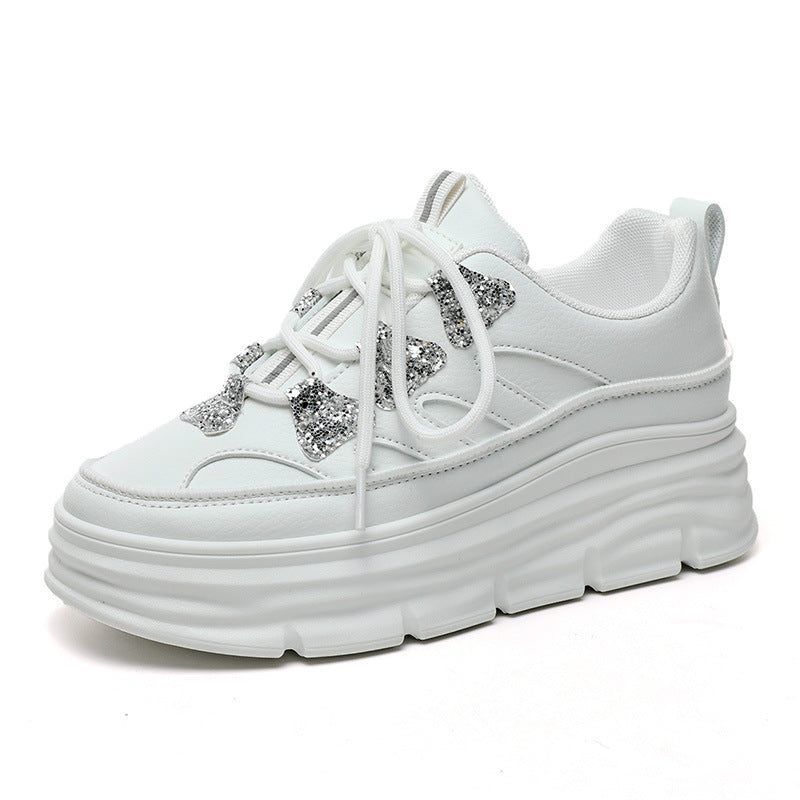 Damen Sneakers mit glitzernden Applikationen EB