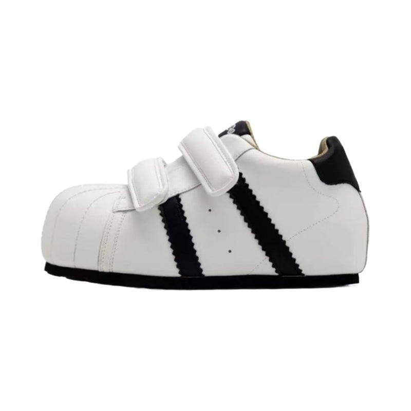 Damen Bequeme Sneakers mit doppeltem Klettverschluss und sportlichem Design EB